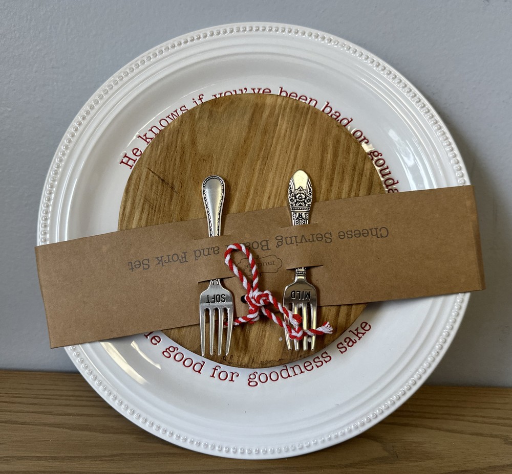 Mudpie CIRCA CHEESE PLATE AND BOARD SET Holiday