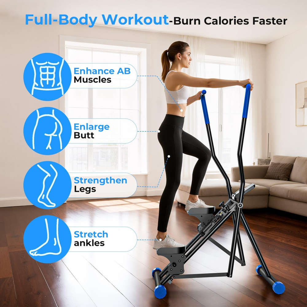 Stair Stepper for Home,Vertical Climber Exercise Machine with Stable Triangular