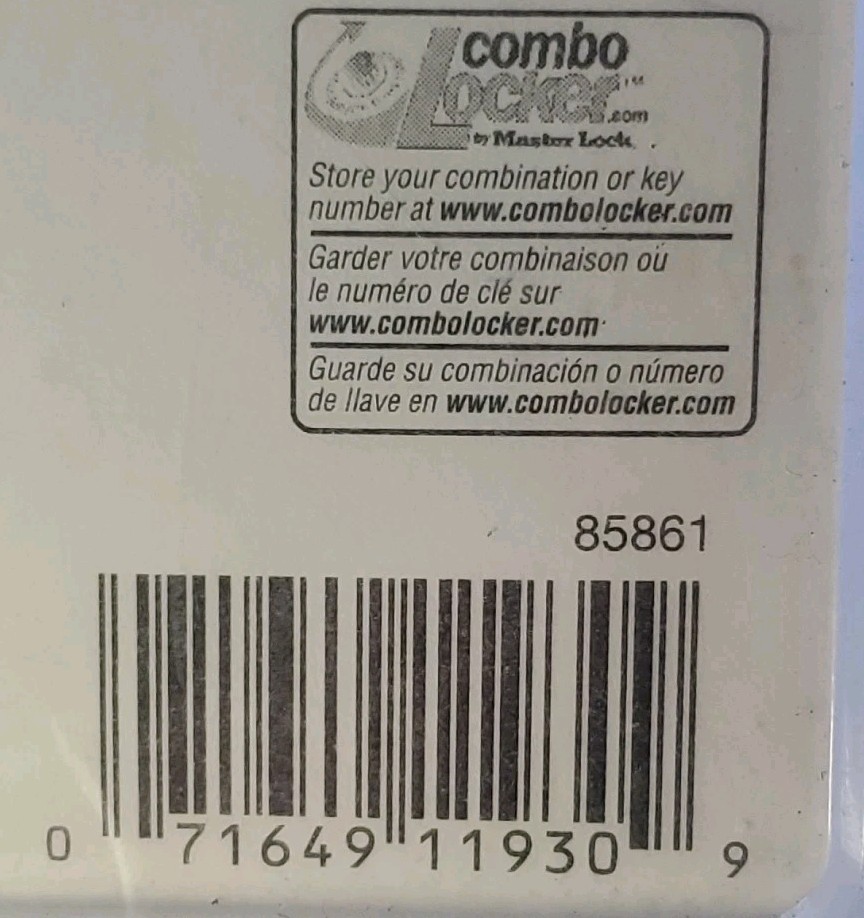 New 2 Master Lock Combination Locks Padlocks with Mini Backpack Lock #1500TBP