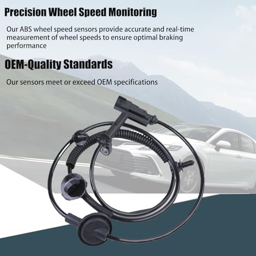 2 Pcs ABS Wheel Speed Sensor Front Left/Right Compatible with 2010-2017 Buick