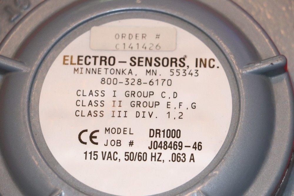 Electro-Sensors DR1000 Digital Speed Switch New