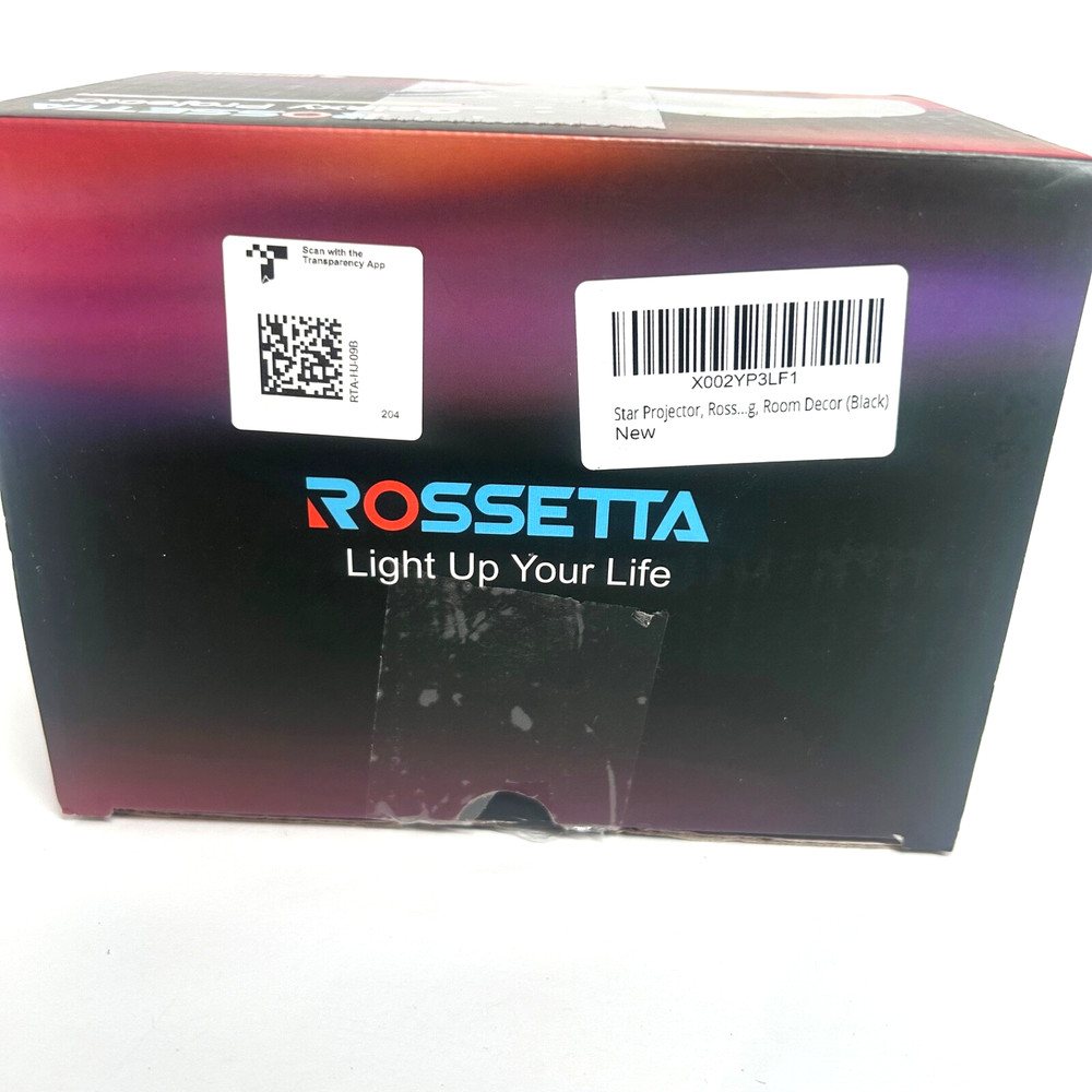 Rossetta Galaxy Projector Star Projector Light Bluetooth Speaker 8 White Noise
