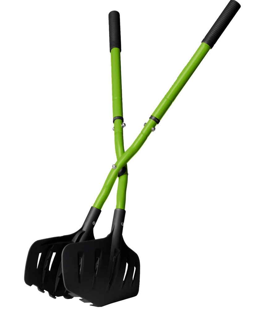 EARTHWISE 50002 GATOR GRABBER TELESCOPING LEAF CLEAN-UP TOOL - GREEN/BLACK