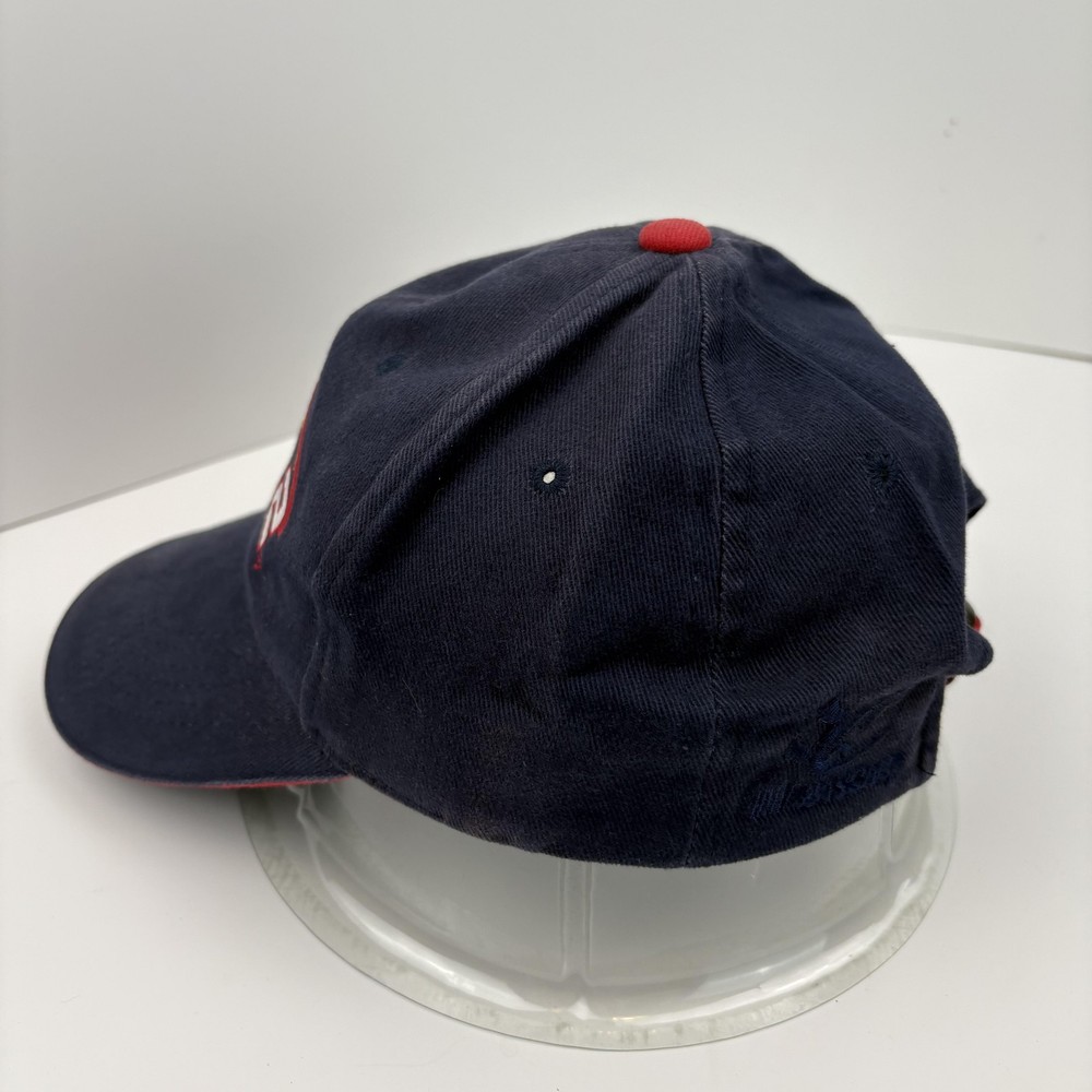 Rusty Wallace Hat Cap Strap Back Mens One Size Blue Red NASCAR Racing Snap-on