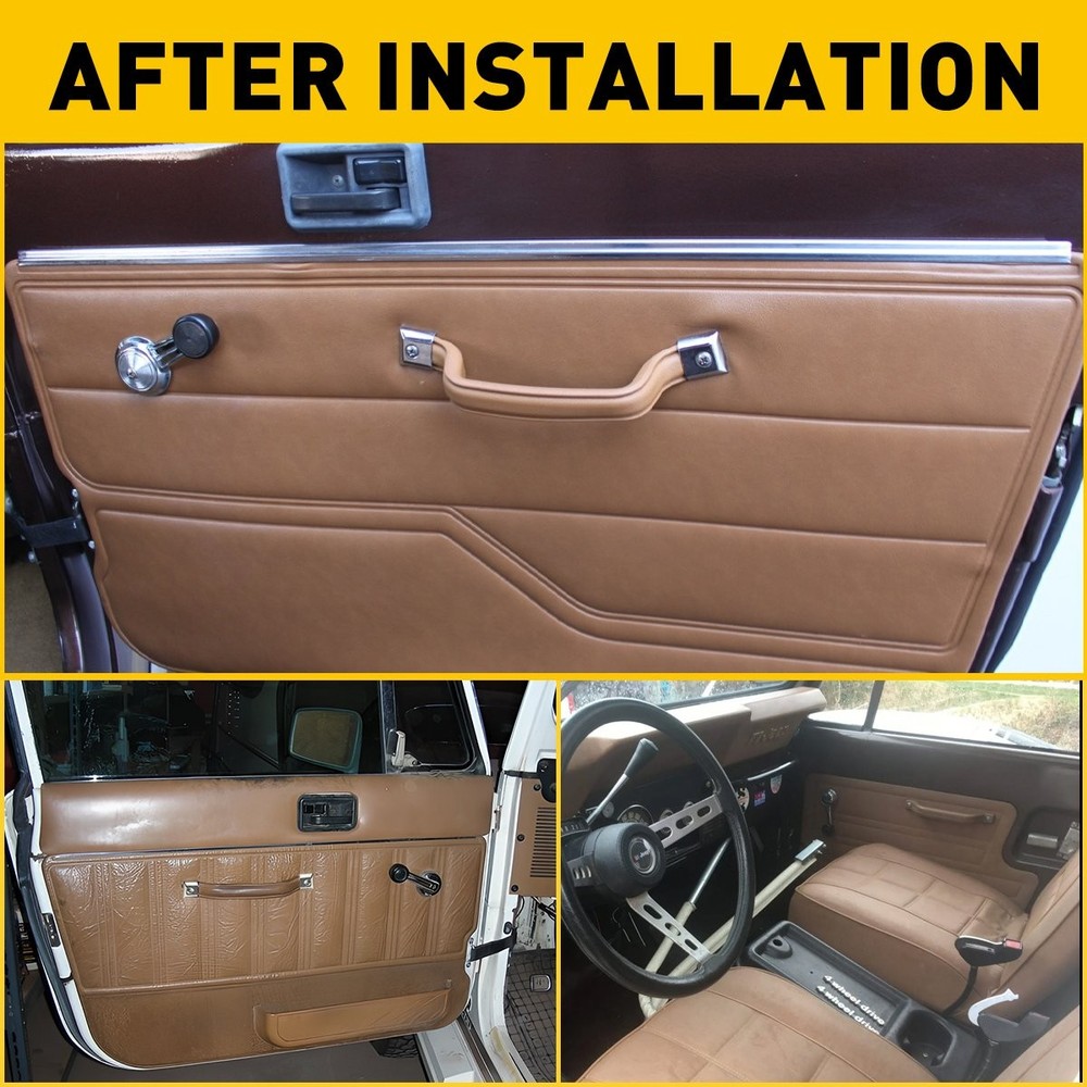 Front Interior Left Right Handle Pull Door Strap For 1987-1995 Jeep YJ Wrangler