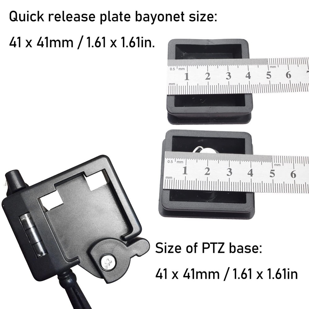 2PCS Quick Release Plate for Tripod Heads 43mm Wide 41mm Replacement Part for...