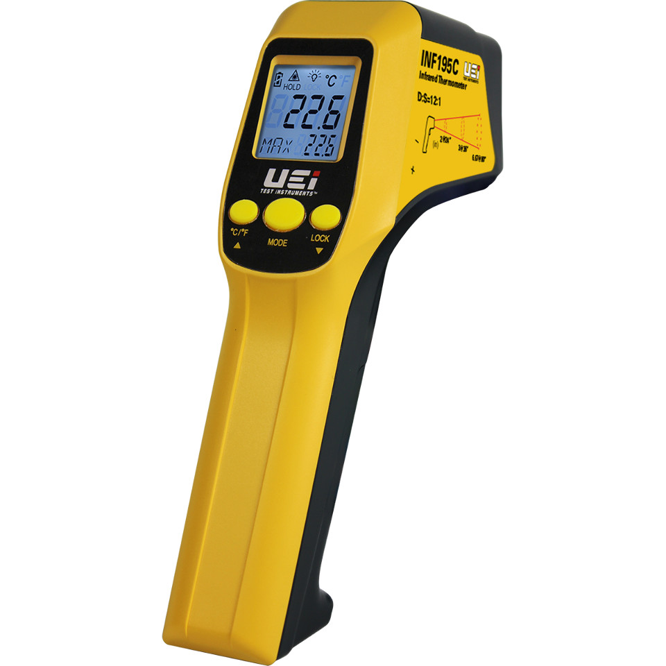 UEi INF195C 12:1 Infrared Thermometer w/K-Type Input