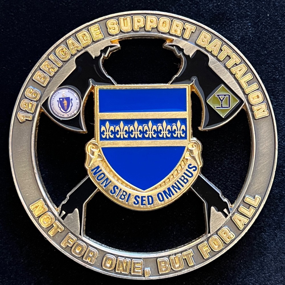 126th Brigade Support Battalion Commander & CSM Challenge Coin