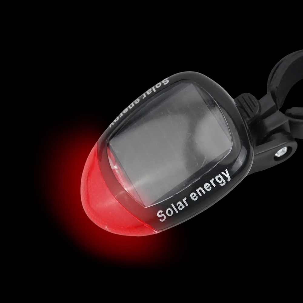 Sustainable Lighting Solution Solar Powered MTB Taillight Easy Mounting