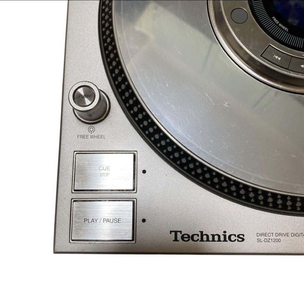 Technics SL-DZ1200 Silver Digital Direct Drive DJ Turntable System Working Used