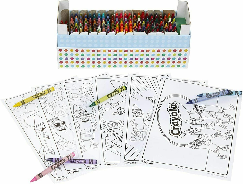 208 Crayola Crayons With Sharpener Coloring Pages 2018 Binney & Smith