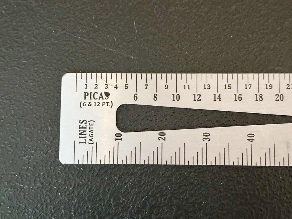 BOSTON GLOBE Employee 1948 Arthur Gaebel Printers Comparative Scale No. 604