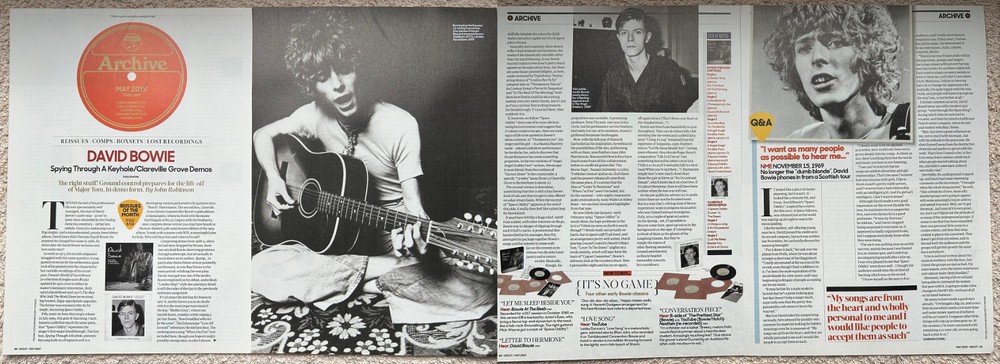 DAVID BOWIE - 2019 full page UK magazine poster