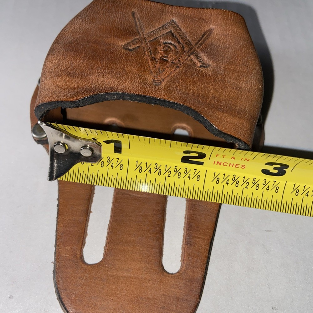 VINTAGE MASONIC EMBLEM PANCAKE STYLE SHEATH