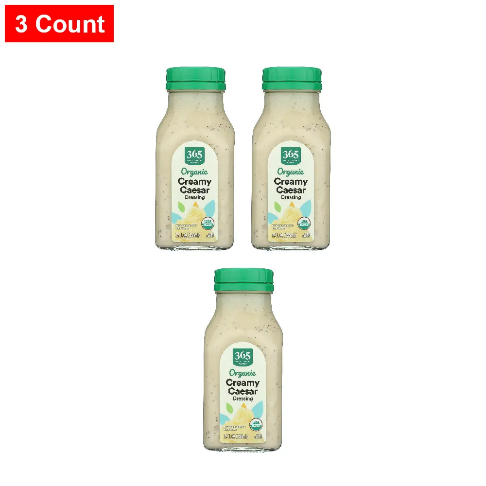 365 By WFM, Organic Caesar Dressing, 12 Fl Oz - 3 Count