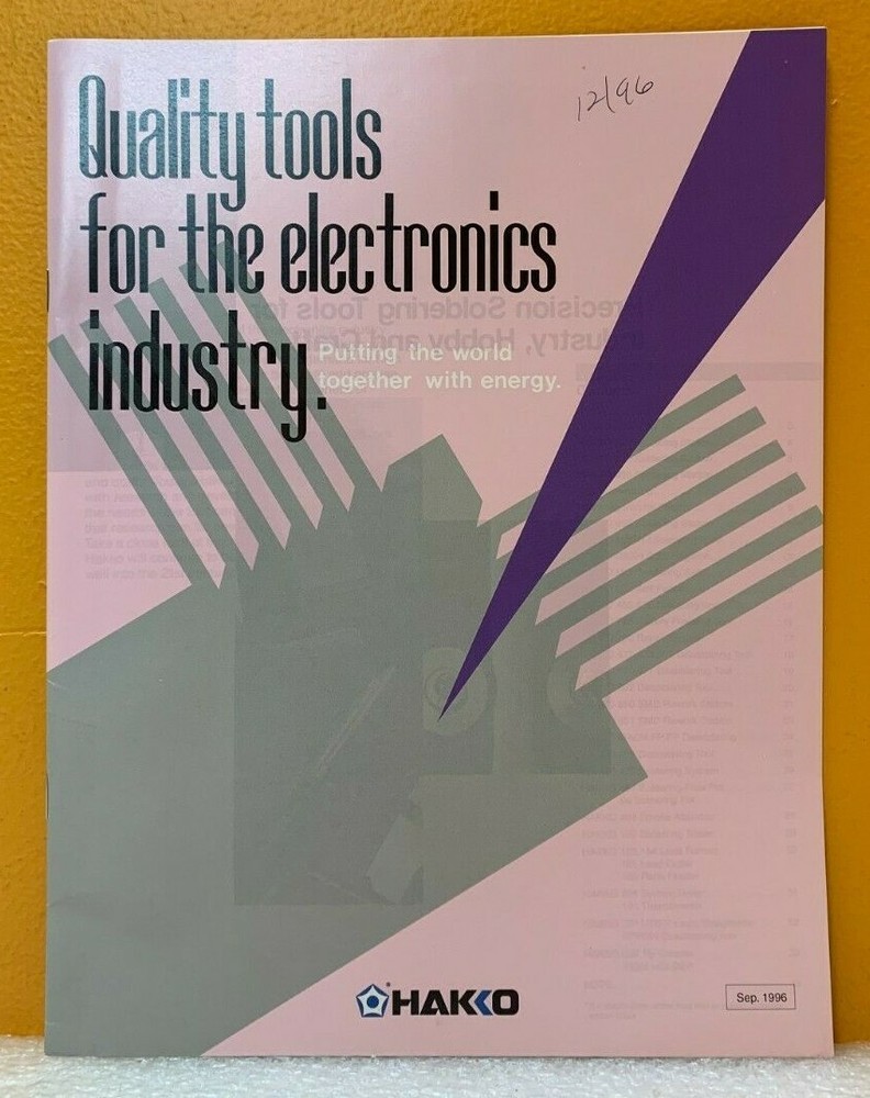 Hakko Corporation 1996 Catalog.