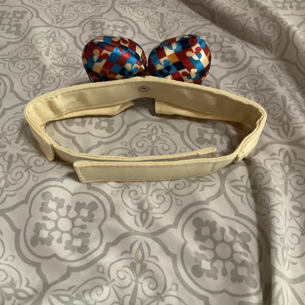 Disney tails adjustable large dog collar with removable bow