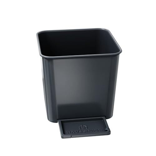 Car Trash Can for Vehicles Leakproof Compact Garbage Bin w/Stability Small Gray
