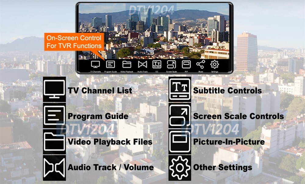 USB Type-C Digital TV Tuner For Android Tablet Smart Phone