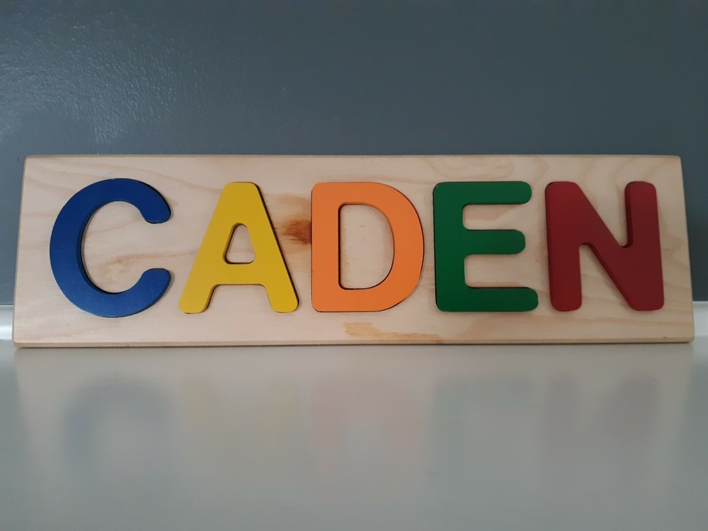 CADEN Name Wood Puzzle