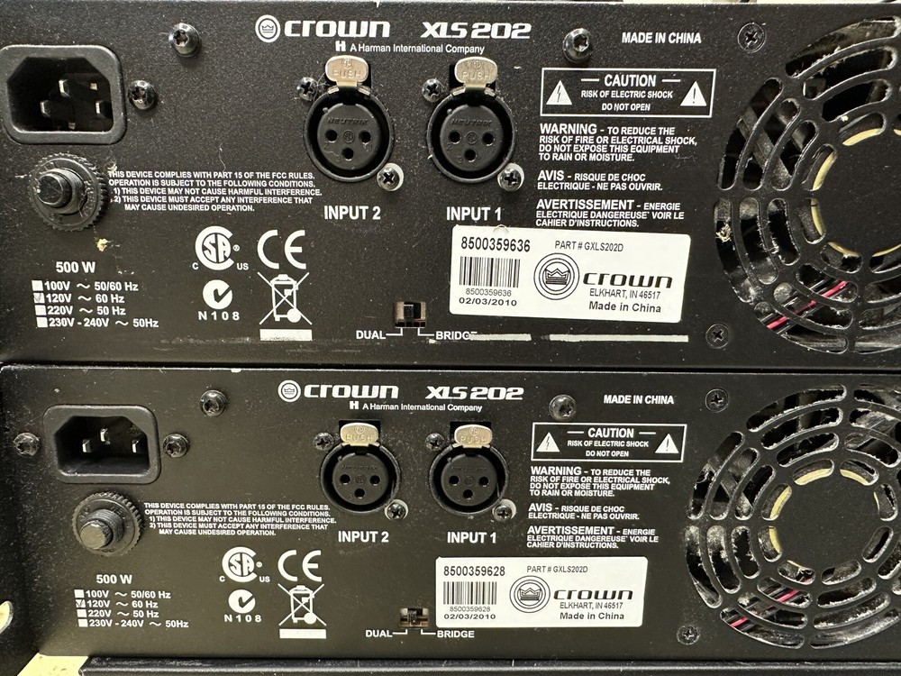Crown XLS202 Amplifier