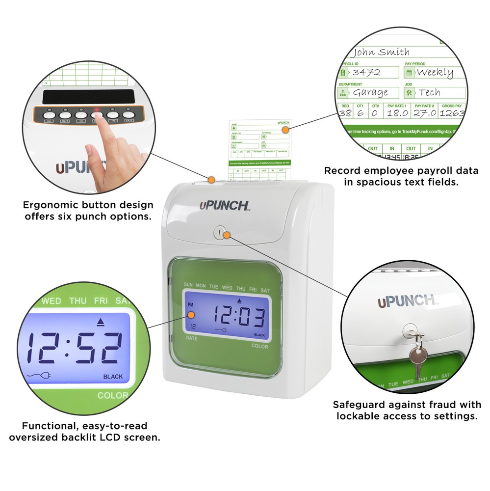 HN3000 Electronic non-Calculating Time Clock