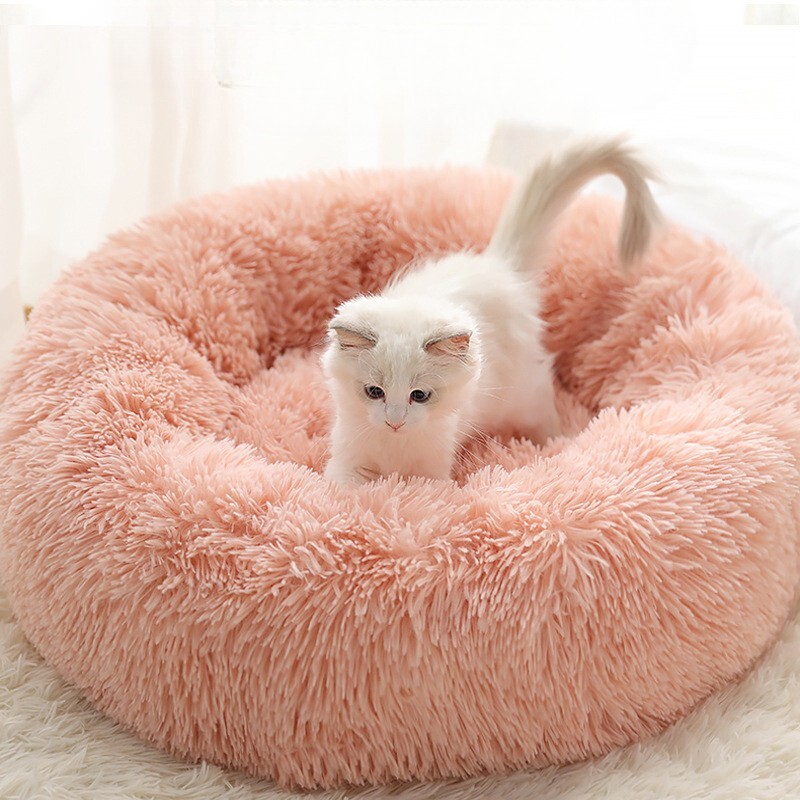 Plush Pet Nest Beds - Washable & Detachable