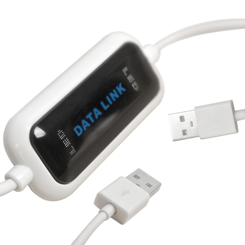 Direct Data File Transfer LED Cable High Speed Easy Copy for 2 Computers