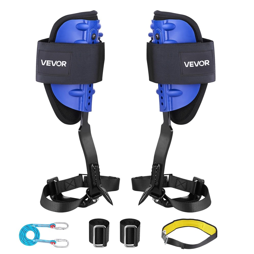 Height-Adjustable Tree Climbing Spikes, 350lbs Load Capacity, Arborist Gear, Cli