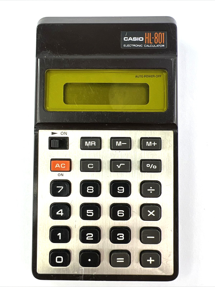Casio HL-801 Electronic Calculator TESTED