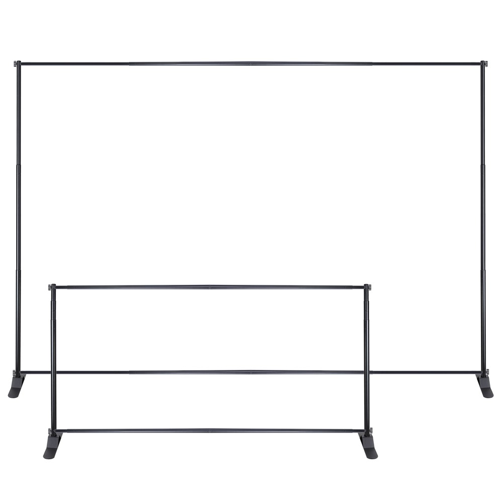 InstaHibit 8x10' Adjustable Step and Repeat Banner Backdrop Stand Tradeshow