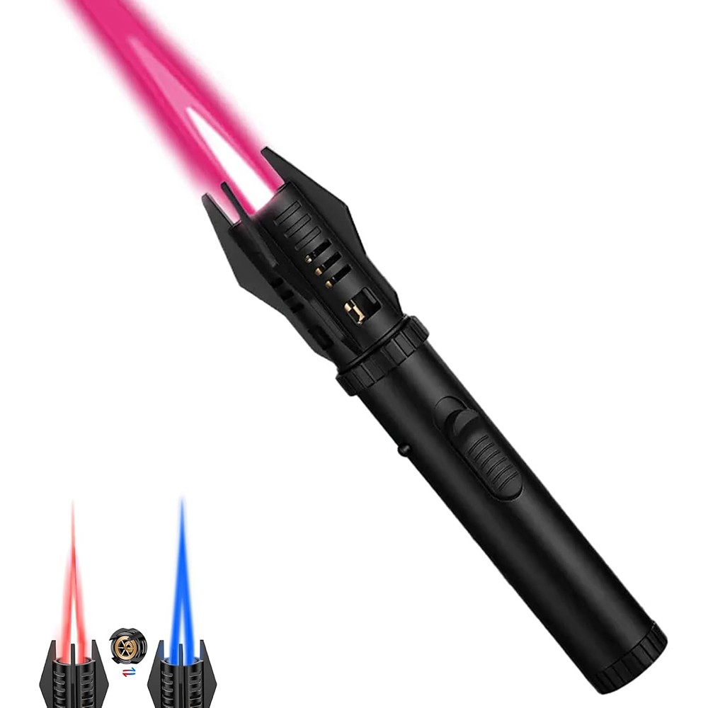 1X Jet Flame Lighter Refillable Storm Lighter Long Stick Lighter Windproof