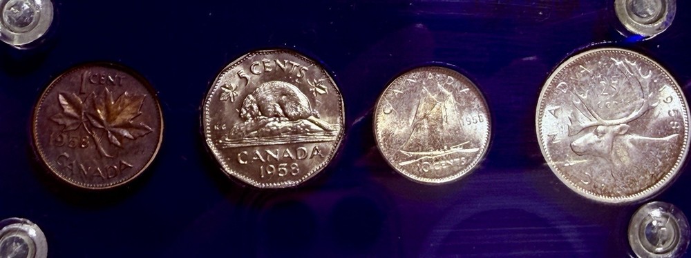 1958 Canada Prooflike Mint Set (PL) – 1.11 oz Silver