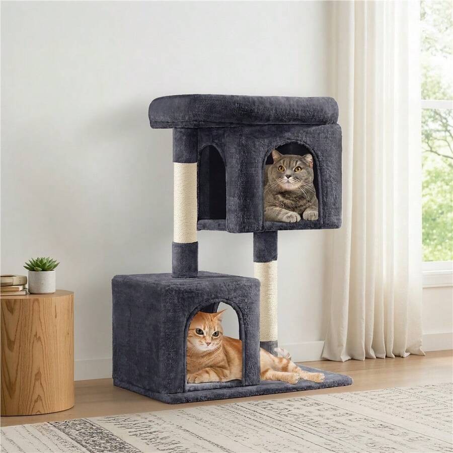 Butterslay Modern Cat Tower Cat Tree Scratching Posts Small Medium Cats
