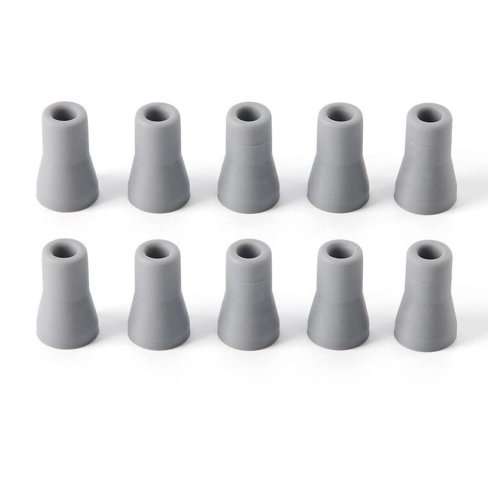 50 Pcs Dental Saliva Ejector SE Tip Snap On Replacement (Grey) Soft Silicone