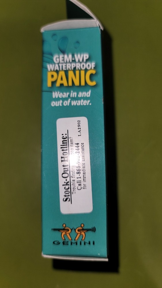 NAPCO GEMINI GEM-WP PANIC Wireless Waterproof Pendant Panic Button NEW