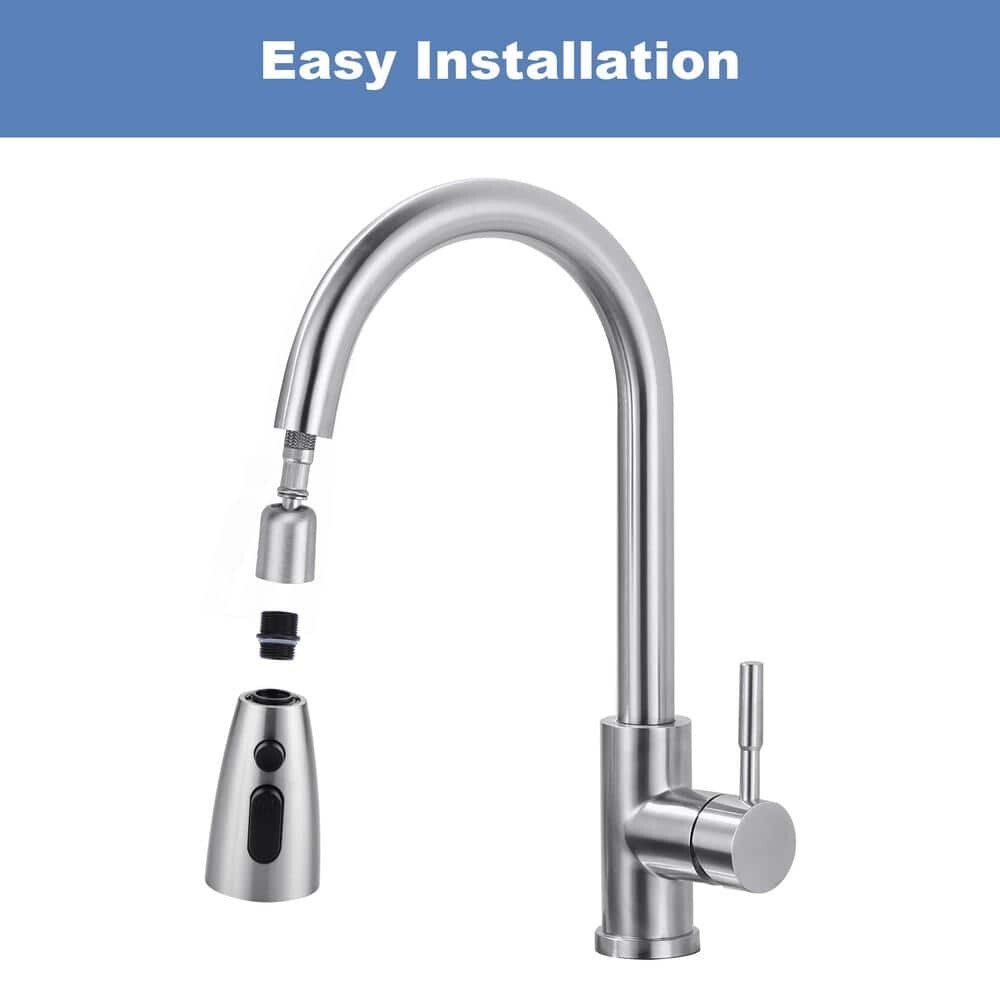 3 Function Kitchen Faucets Head Replacement with 9-Adapters