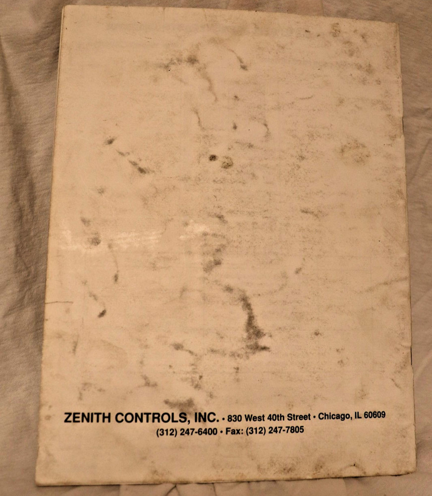 43R-1000D Zenith Controls GE Instruction Manual Transfer Switch Automatic ATS
