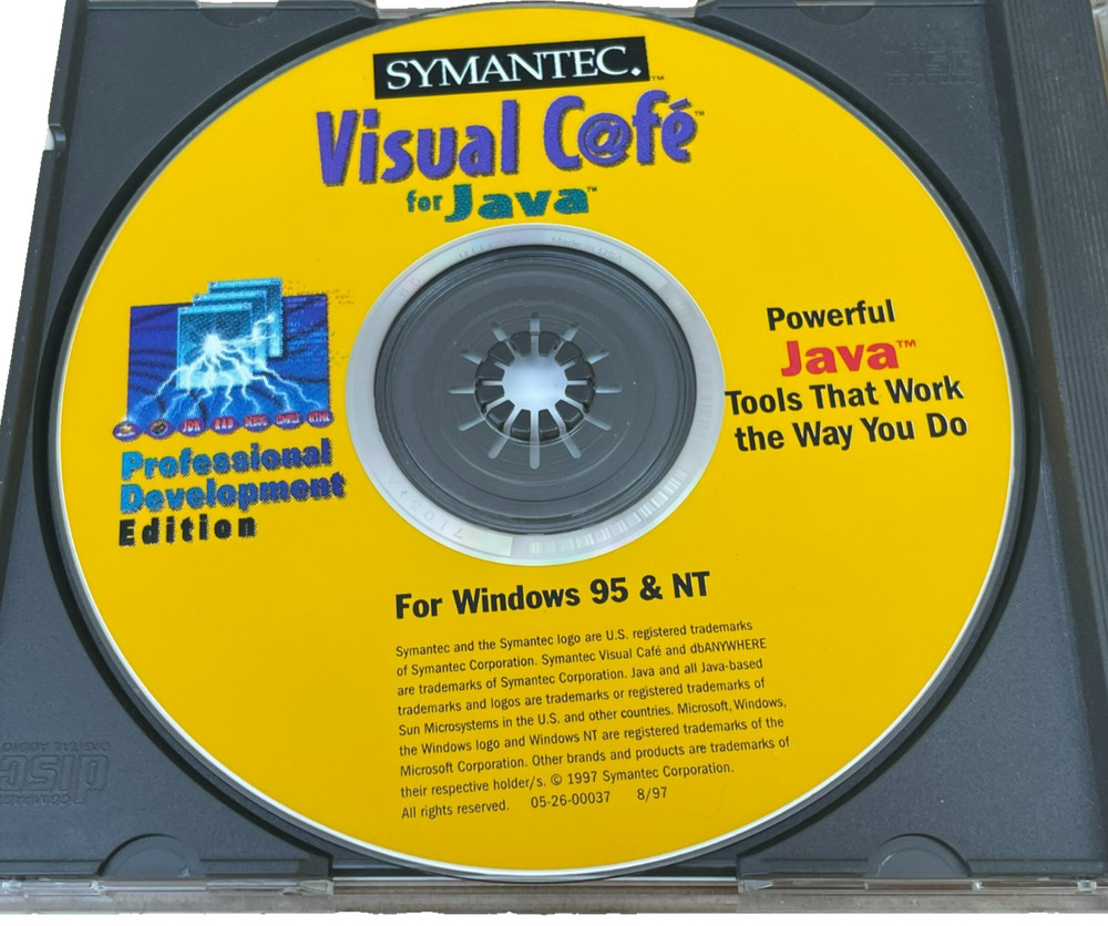 Symantec Visual Cafe for Java Database Professional Development Edition