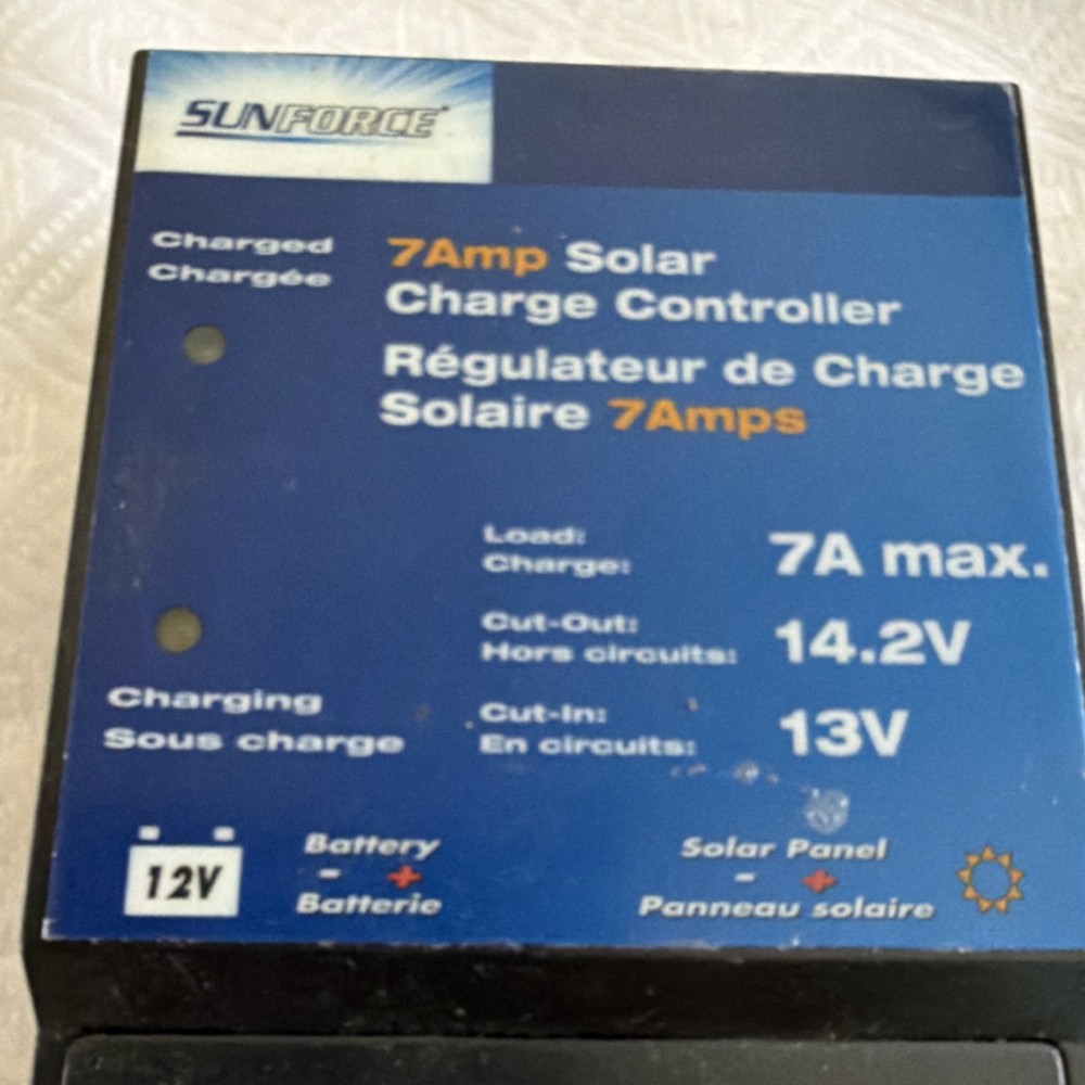 Sunforce 7Amp Solar Charge Controller 12V 7A Automatic Voltage Detection