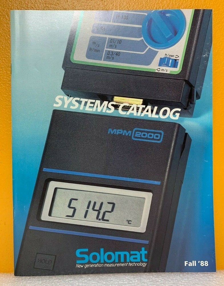 Solomat Fall 1988 Systems Catalog.
