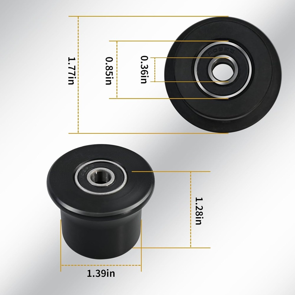 6 Rolling Seat Trolley Wheels,Sliding Bracket Roller, Compatible with...
