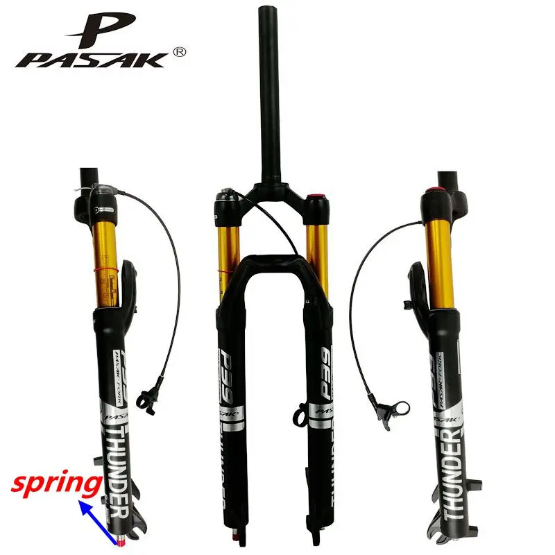 27.5 29" Mountain Bike Air Fork Shoulder Control Wire Control Damping Front Fork
