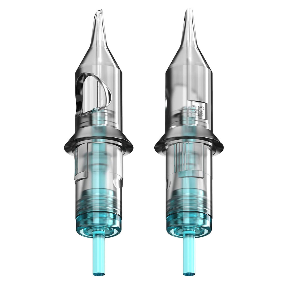 20PCS 7RL Cartridges #10 Bugpin Disposable Membrane round Liner