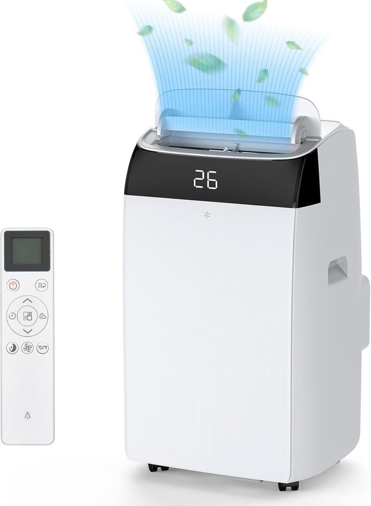 12000 BTU Portable Air Conditioner 3 in 1 Cooling Fan Dehumidifier for 500 Sq.Ft