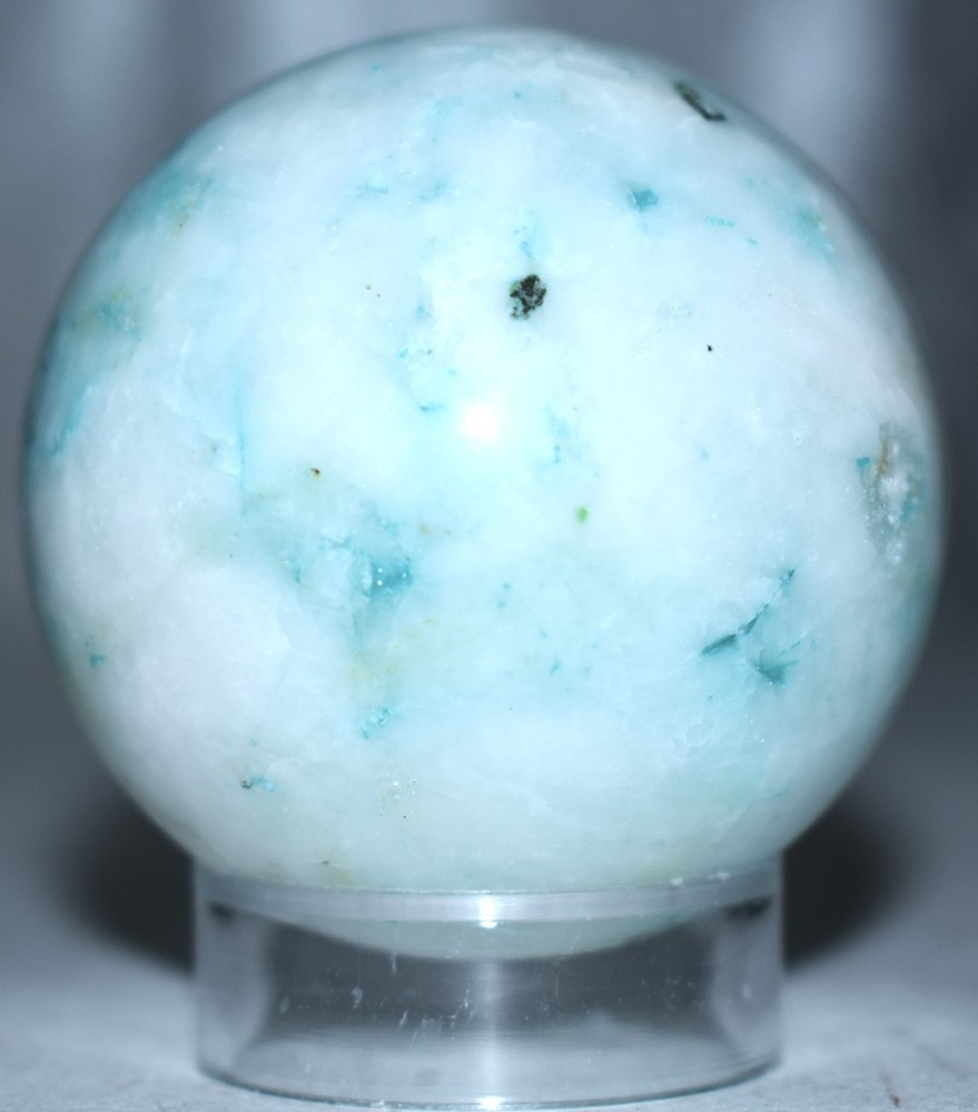 Pretty Chrysocolla In Quartz Sphere 1.98"/174 Grams