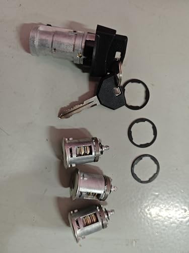 Ignition Switch Lock Cylinder with Door Lock & Keys Compatible with Jeep