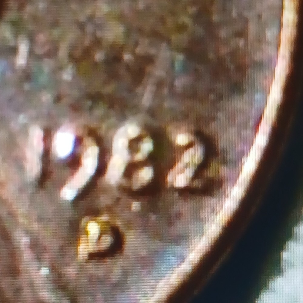 1982 RARE Denver MINT Penny with double die and AM ERROR