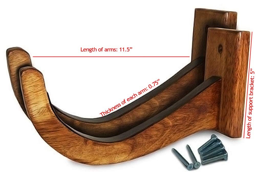 COR Surf Wood Surfboard Rack - Longboard & Shortboard Wall Mount Storage