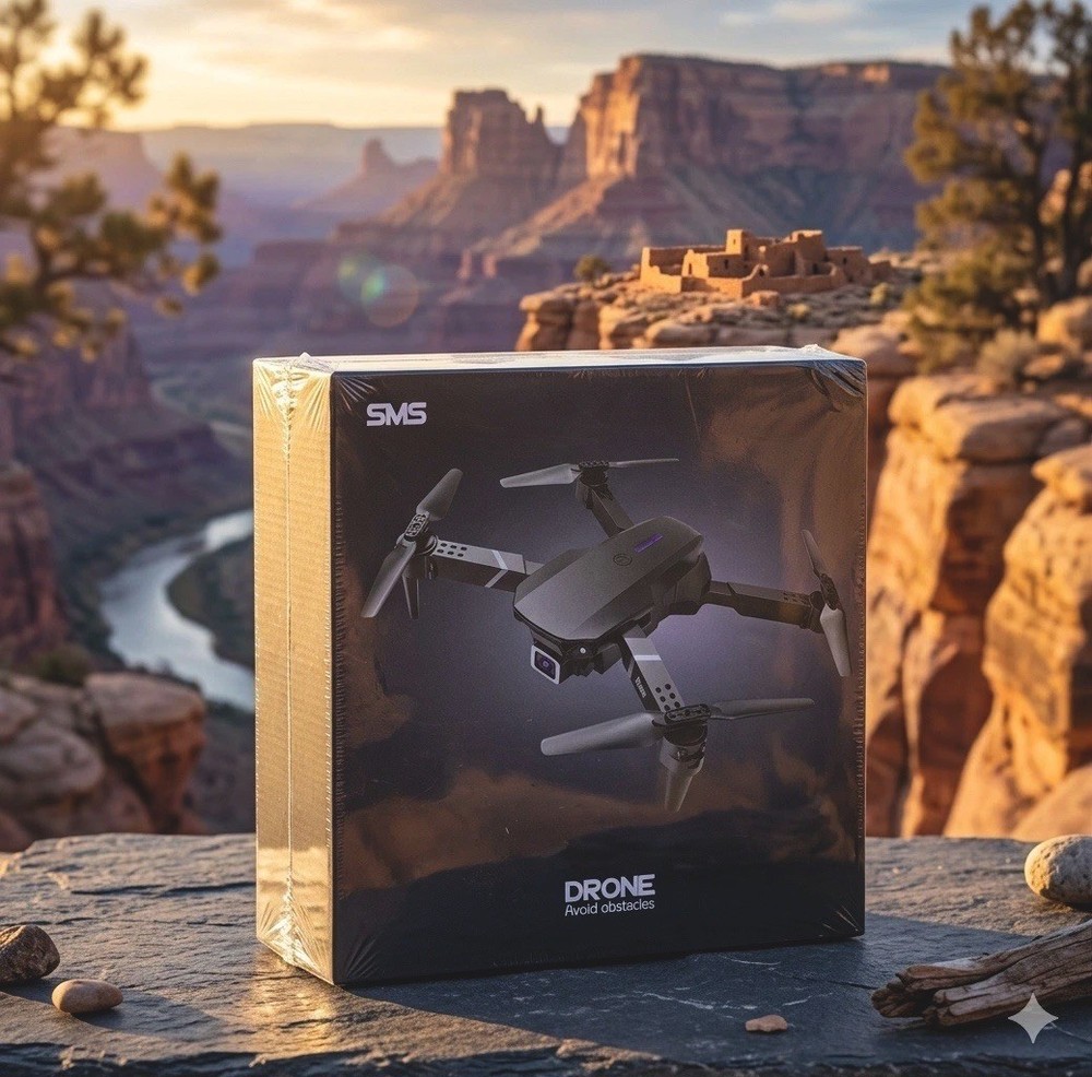 Myshle SMS Drone Avoid Obstacles Foldable Drones with 4K HD Camera NEW IN BOX!!